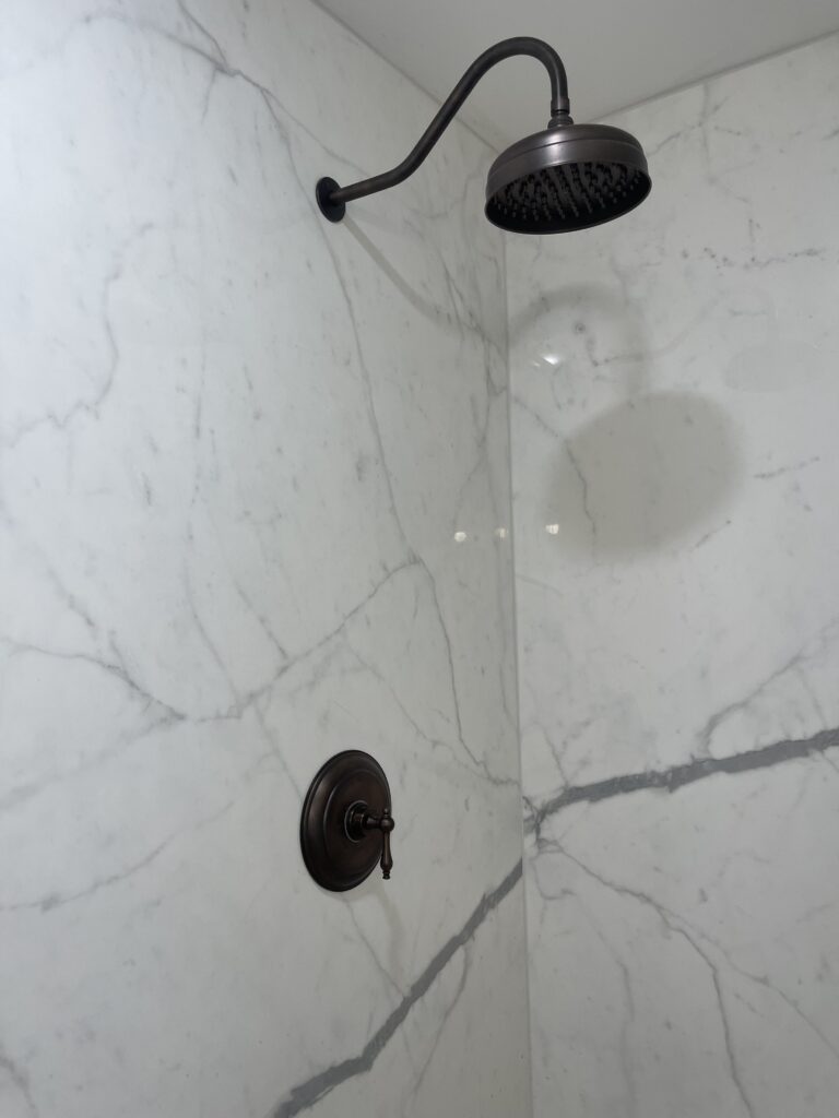 black shower