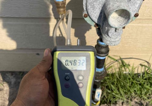 Gas lines manometer